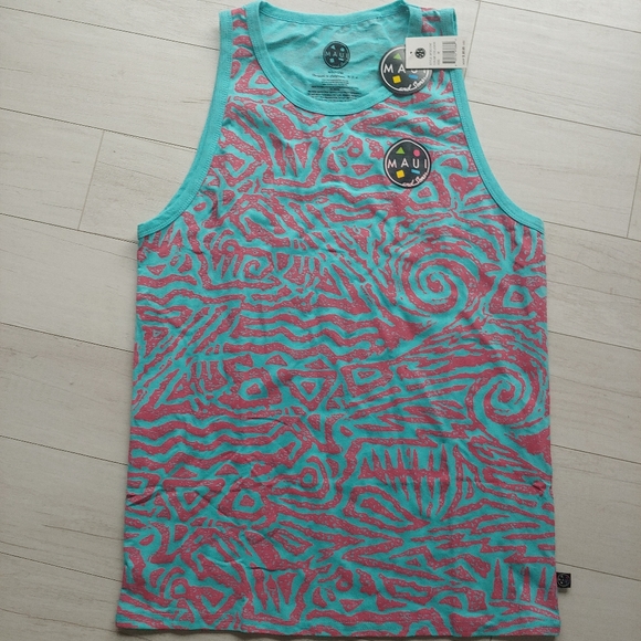 MAUIandSons NEW Cookie Logo Print Tank Top - Picture 2 of 6